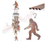 Bigfoot - Campanelli a vento per esterni, regalo per uomini/donne/papà/nonno, regalo di compleanno, regalo commemorativo in metallo per esterni/interni, casa, prato, veranda, patio, decorazione da