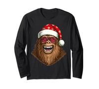 Bigfoot - Cappello Natalizio con Occhiali da Sole e Cappello da Babbo Natale Maglia a Manica