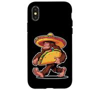 Bigfoot Carrying Taco - Funny Cinco de Mayo Sasquatch Tee Custodia per iPhone X/XS
