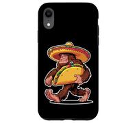 Bigfoot Carrying Taco - Funny Cinco de Mayo Sasquatch Tee Custodia per iPhone XR
