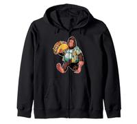 Bigfoot Carrying Taco - Funny Cinco de Mayo Sasquatch Tee Felpa con Cappuccio