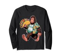 Bigfoot Carrying Taco - Funny Cinco de Mayo Sasquatch Tee Maglia a Manica
