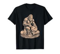 Bigfoot Carving Pumpkin - Divertente Jack-O'-Lantern Halloween Maglietta