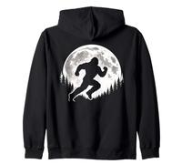 Bigfoot Che corre Felpa con Cappuccio