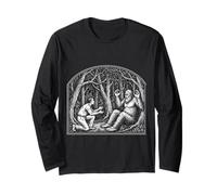 Bigfoot Comunicare con l'Uomo Natura Vintage Art Maglia a Manica