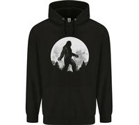 Bigfoot Con Uno Sfondo Di Luna Felpa Uomo