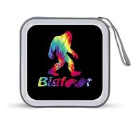 Bigfoot - Custodia protettiva per CD con scritta "Tie-Dye", per 40 DVD, per auto, casa, viaggi