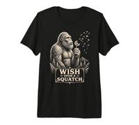 Bigfoot Dente di Leone Desiderio su Una Foresta Squatch Maglietta Premium