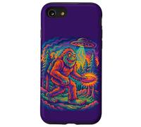 Bigfoot - Disco da golf psichedelico Trippy Sasquatch UFO Design Custodia per iPhone SE (2020) / 7/8
