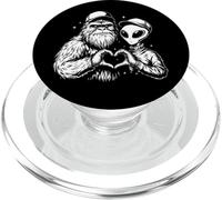 Bigfoot e Alien fanno a cuore una divertente amicizia criptica PopSockets PopGrip per MagSafe