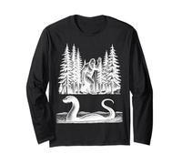 Bigfoot e Loch Ness Monster Classic Cryptid Duo Maglia a Manica