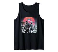 Bigfoot E Ninja Alien Vintage Giapponese Samurai Ukiyo-E Art Canotta
