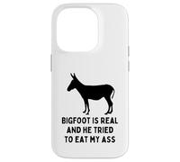 Bigfoot è reale e ha cercato di mangiare il mio culo asino animale Custodia per iPhone 14 Pro