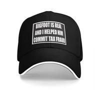 Bigfoot è Reale e L'Ho aiutato a commettere frode fiscale Cappello da Baseball Cappello Solare Cappello Solare Marchio di Lusso Cappello da Sole Donne Moda da Spiaggia Uomo