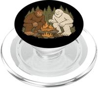 Bigfoot e Yeti Cucinare Pesce Pesca da falò PopSockets PopGrip per MagSafe