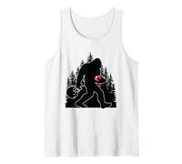 Bigfoot Football Sasquatch Game Day Uomini Forest Wilderness Canotta