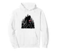 Bigfoot Football Sasquatch Game Day Uomini Forest Wilderness Felpa con Cappuccio