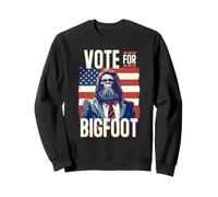 Bigfoot for President Election Vote Sasquatch USA Flag 2024 Felpa