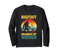 Bigfoot ha afferrato Il Mio Campeggio Wiener Sasquatch Maglia a Manica