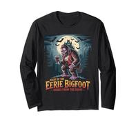 Bigfoot Halloween Inquietante Sasquatch Maglia a Manica