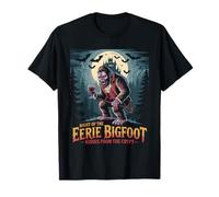 Bigfoot Halloween Inquietante Sasquatch Maglietta