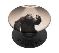 Bigfoot in modalità selfie con UFO divertente strano PopSockets PopGrip Adesivo