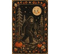 Bigfoot in the Woods Notebook: Vintage Halloween Sasquatch Lined Journal for Cryptid Fans, Bigfoot Lovers, Folklore Enthusiasts, and Spooky Autumn Gifts