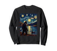 Bigfoot Incontro UFO Mistico Van Gogh Extraterrestre Felpa