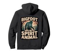 Bigfoot Is My Spirit, motivo animali con foresta e natura Felpa con Cappuccio