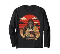 Bigfoot Kimono Ramen Giapponese Sasquatch Art Uomini Donne Bambini Maglia a Manica