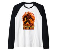 Bigfoot | Le Leggende Non seguono Le Regole - Sasquatch Meme Maglia con Maniche Raglan