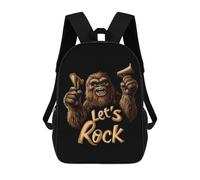 Bigfoot Let's Rock - Zaino unisex da viaggio, per computer portatile, 43,2 cm