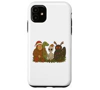 Bigfoot Loch Ness Monster Mothman Alien Cryptid Christmas Custodia per iPhone 11