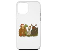 Bigfoot Loch Ness Monster Mothman Alien Cryptid Christmas Custodia per iPhone 12 mini