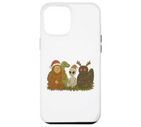 Bigfoot Loch Ness Monster Mothman Alien Cryptid Christmas Custodia per iPhone 12 Pro Max
