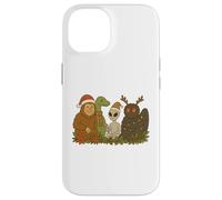 Bigfoot Loch Ness Monster Mothman Alien Cryptid Christmas Custodia per iPhone 14