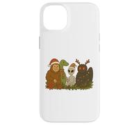 Bigfoot Loch Ness Monster Mothman Alien Cryptid Christmas Custodia per iPhone 14 Plus