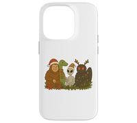 Bigfoot Loch Ness Monster Mothman Alien Cryptid Christmas Custodia per iPhone 14 Pro