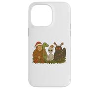 Bigfoot Loch Ness Monster Mothman Alien Cryptid Christmas Custodia per iPhone 14 Pro Max