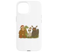 Bigfoot Loch Ness Monster Mothman Alien Cryptid Christmas Custodia per iPhone 15