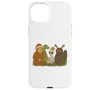 Bigfoot Loch Ness Monster Mothman Alien Cryptid Christmas Custodia per iPhone 15 Plus