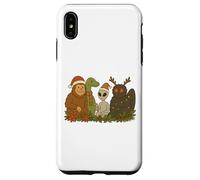 Bigfoot Loch Ness Monster Mothman Alien Cryptid Christmas Custodia per iPhone XS Max