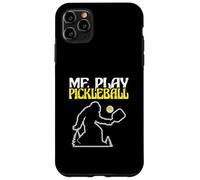 Bigfoot Lover Sasquatch Yeti Funny Me Gioca a Pickleball Custodia per iPhone 11 Pro Max