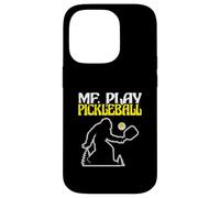 Bigfoot Lover Sasquatch Yeti Funny Me Gioca a Pickleball Custodia per iPhone 14 Pro