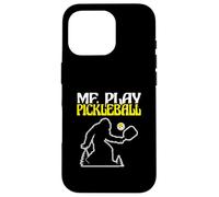 Bigfoot Lover Sasquatch Yeti Funny Me Gioca a Pickleball Custodia per iPhone 16 Pro