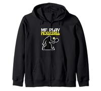 Bigfoot Lover Sasquatch Yeti Funny Me Gioca a Pickleball Felpa con Cappuccio