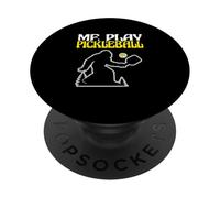 Bigfoot Lover Sasquatch Yeti Funny Me Gioca a Pickleball PopSockets PopGrip Adesivo