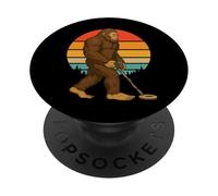 Bigfoot Metal Detector Retro Cacciatore Di Tesori PopSockets PopGrip Adesivo