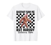 Bigfoot mi ha visto ma nessuno gli crede divertente ragazza sasquatch Maglietta