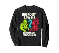 Bigfoot Mi ha Visto Nessuno Gli Crede Funny Mens Cryptid Felpa